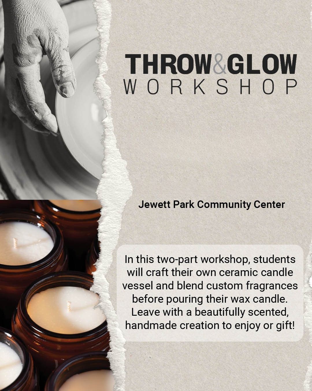 Throw and Glow at Jewett Park Community Center in Deerfield